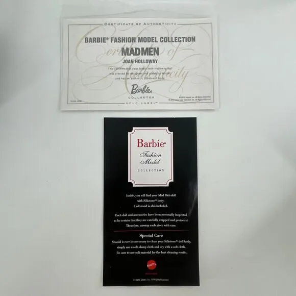 Barbie Mad Men Joan Holloway Silkstone Doll BFMC Gold Label 2010 Mattel NIB - Picture 7 of 15